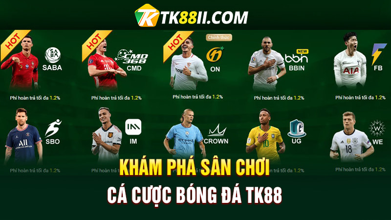 Khám phá sân chơi cá cược bóng đá TK88